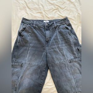 Forever 21 black cargo jeans